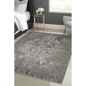 Avery Damask Grey Rug-Melrose-Rug Love - The Most Loved Rug Store